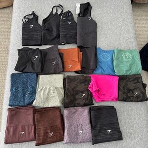 Gymshark Activewear Collection in Black, Pink, and More